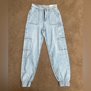 American Eagle high rise denim jogger